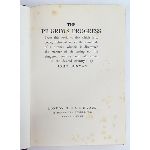 909 - Books: Six assorted books comprising The Pilgrim's Progress by John Bunyan, c. 1912; On Circuit 1924... 