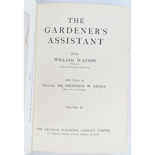 916 - Books: The Gardener's Assistant, Volumes 1 -6, by William Watson. Published by The Gresham Publishin... 