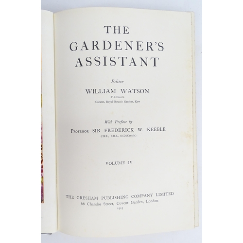 916 - Books: The Gardener's Assistant, Volumes 1 -6, by William Watson. Published by The Gresham Publishin... 