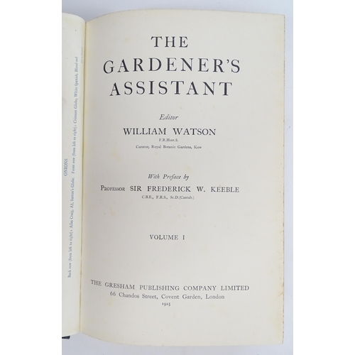 916 - Books: The Gardener's Assistant, Volumes 1 -6, by William Watson. Published by The Gresham Publishin... 