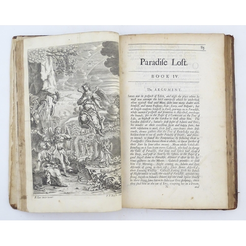 918 - Book: Paradise Lost, A Poem in Twelve Books, by John Milton. Printed by Thomas Hodgkin for Jacob Ton... 