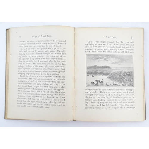 920 - Books: Three books comprising Ways of Wood Folk, by William J. Long, 1902; British Bee Farming, Its ... 