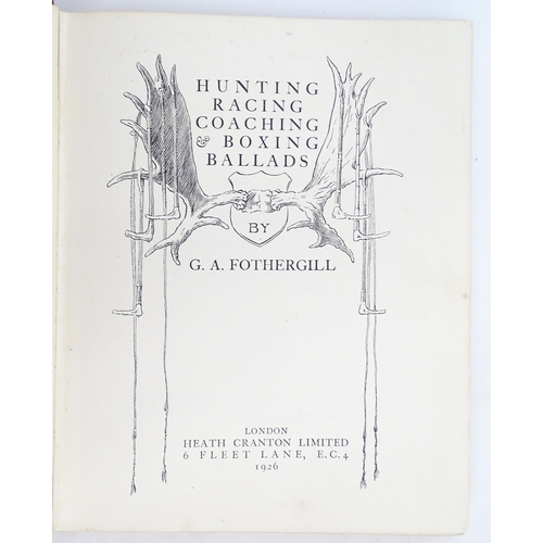 920 - Books: Three books comprising Ways of Wood Folk, by William J. Long, 1902; British Bee Farming, Its ... 