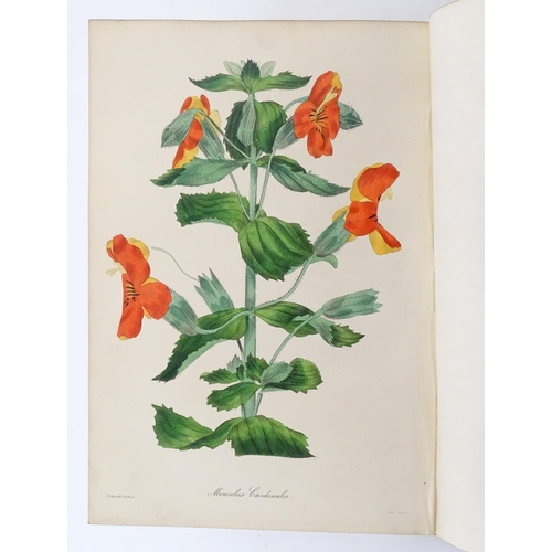 924 - Book: Magazine of Botany, Volume III, by Joseph Paxton, with hand coloured plates. Published by W. S... 