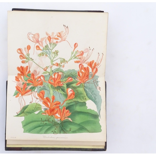 924 - Book: Magazine of Botany, Volume III, by Joseph Paxton, with hand coloured plates. Published by W. S... 