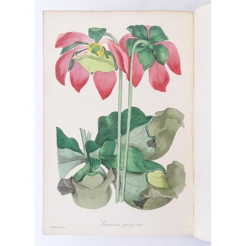 924 - Book: Magazine of Botany, Volume III, by Joseph Paxton, with hand coloured plates. Published by W. S... 