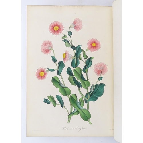 924 - Book: Magazine of Botany, Volume III, by Joseph Paxton, with hand coloured plates. Published by W. S... 