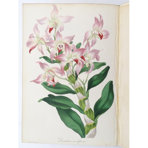 924 - Book: Magazine of Botany, Volume III, by Joseph Paxton, with hand coloured plates. Published by W. S... 