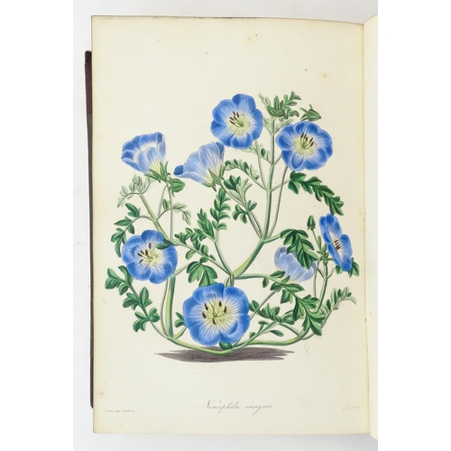 924 - Book: Magazine of Botany, Volume III, by Joseph Paxton, with hand coloured plates. Published by W. S... 