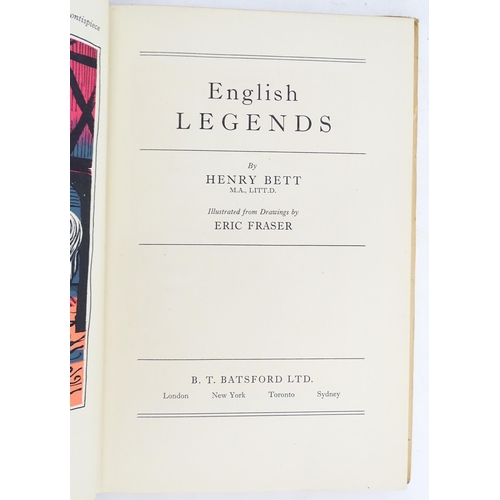 931 - Books: Six assorted books comprising English Legends by Henry Bett, 1950; Miracles by C. S. Lewis, 1... 