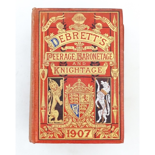 938 - Book: Debrett's Peerage, Baronetage, Knightage, and Companionage. Published by Dean & Son, London, 1... 