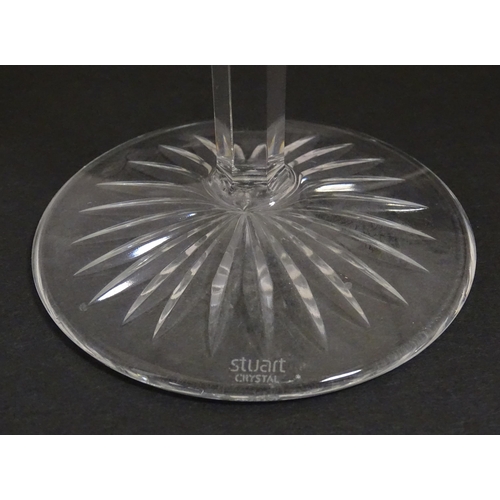 226 - A set of 8 Stuart Crystal wine glasses. Approx. 8 1/2