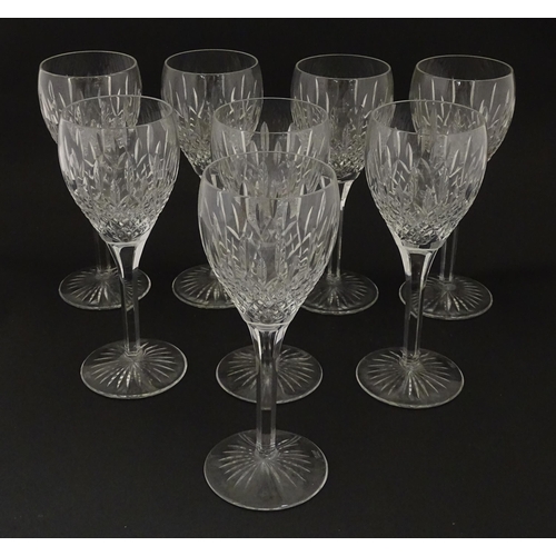 226 - A set of 8 Stuart Crystal wine glasses. Approx. 8 1/2