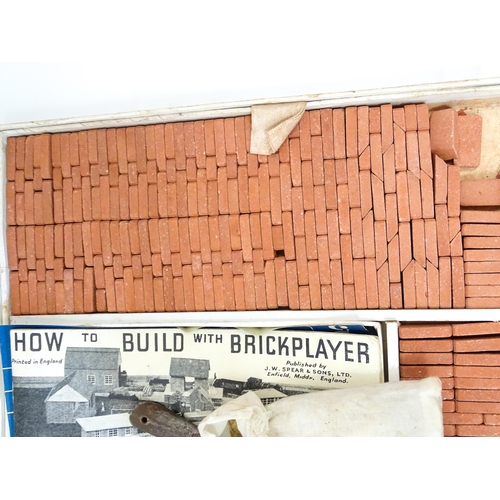 869 - Toys: A vintage modelling kit / game Brickplayer the bricks and mortar building kit (Kit 2), boxed.