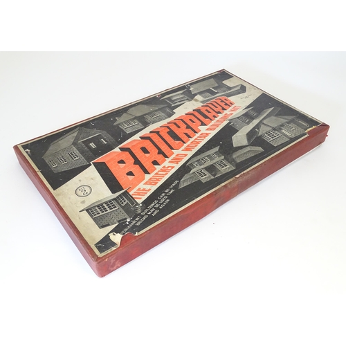 869 - Toys: A vintage modelling kit / game Brickplayer the bricks and mortar building kit (Kit 2), boxed.