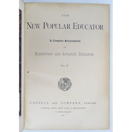 935 - Books: The New Popular Educator, Volumes 1 - 4. Published by Cassell & Co. London, 1901 (4)