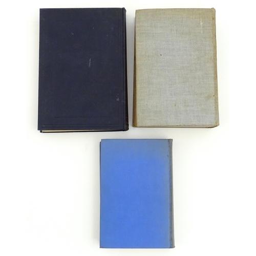 947 - Books: Three books comprising The Sea by H. A. Marmer, 1930; The Oceans - Their Physics, Chemistry a... 