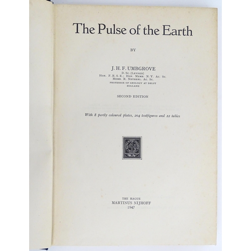 947 - Books: Three books comprising The Sea by H. A. Marmer, 1930; The Oceans - Their Physics, Chemistry a... 