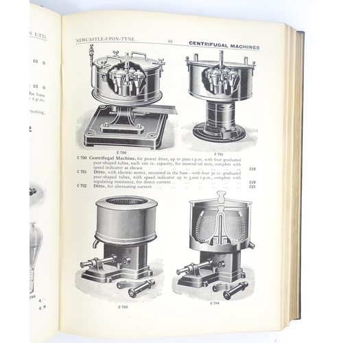 970 - Books: Chemical Apparatus Catalogue, including Price List of Chemicals, etc. 1929, and Physical Scie... 