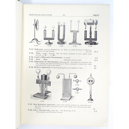 970 - Books: Chemical Apparatus Catalogue, including Price List of Chemicals, etc. 1929, and Physical Scie... 