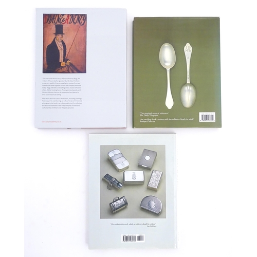 971 - Books: Three antiques reference books comprising Silver Boxes by Eric Delieb, 2002; Silver Flatware ... 