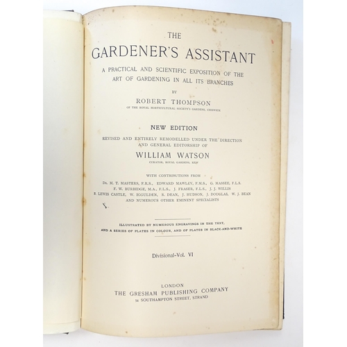 872 - Books: The Gardener's Assistant, A practical and scientific exposition of the art of gardening in al... 