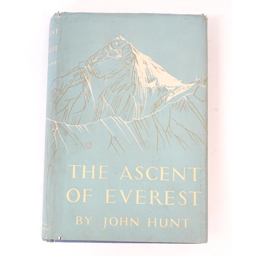 873 - Book: The Ascent of Everest by John Hunt. First edition. Published by Hodder and Stoughton, London, ... 