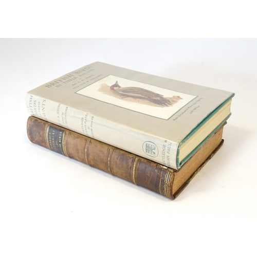 881 - Books: Two books on the subject of ornithology comprising Ornithological Dictionary British Birds, b... 