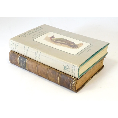 881 - Books: Two books on the subject of ornithology comprising Ornithological Dictionary British Birds, b... 