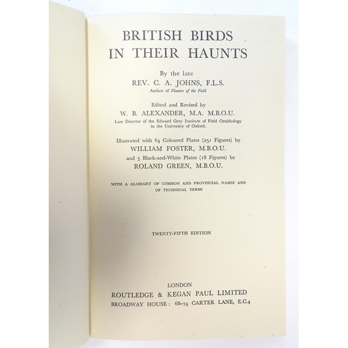 881 - Books: Two books on the subject of ornithology comprising Ornithological Dictionary British Birds, b... 