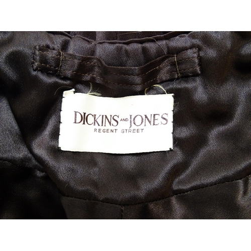 1291 - Vintage fashion / clothing: A vintage fur stole with Dickins and Jones label to the inside