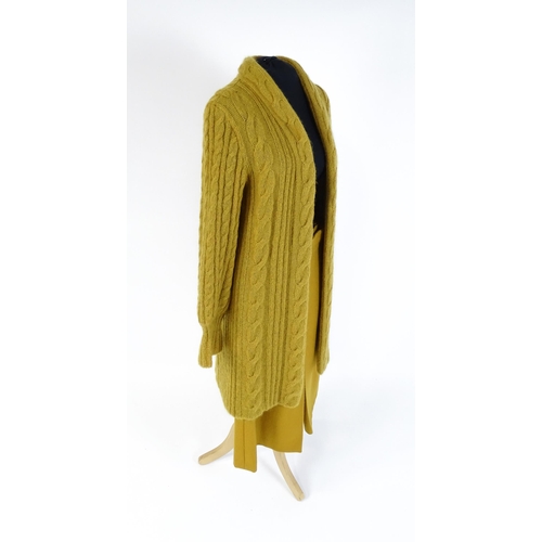 1309 - Vintage fashion / clothing: Four Christian Dior Tricots et Coordonnes, comprising a yellow ochre woo... 