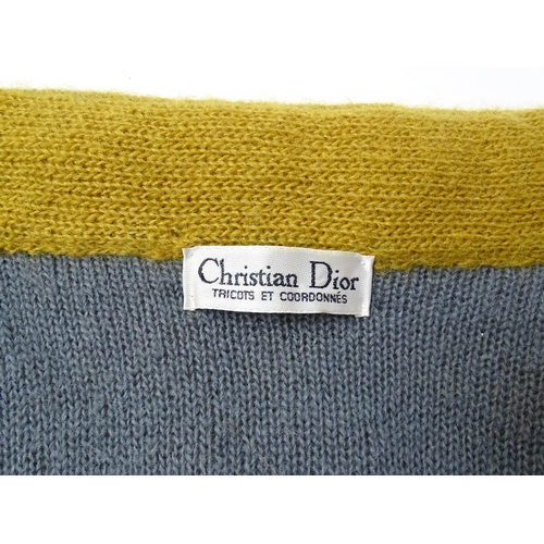 1309 - Vintage fashion / clothing: Four Christian Dior Tricots et Coordonnes, comprising a yellow ochre woo... 