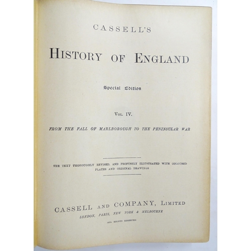 915 - Books: Cassell's History of England, Volumes 1 - 9, Special Edition. Published by Cassell & Company ... 