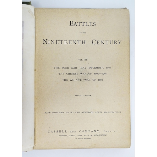 966 - Books: Battles of the Nineteenth Century, Volumes 1 - 7, by Archibald Forbes, G. A. Henty, Arthur Gr... 