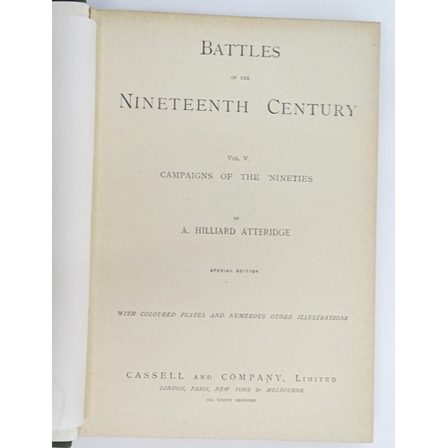 966 - Books: Battles of the Nineteenth Century, Volumes 1 - 7, by Archibald Forbes, G. A. Henty, Arthur Gr... 