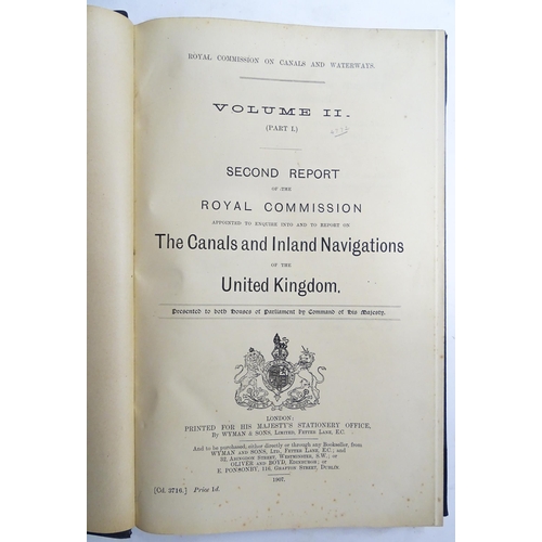 993 - Books: Royal Commission on Canals and Waterways - Volumes 1 - 12, Reports of the Royal Commission ap... 