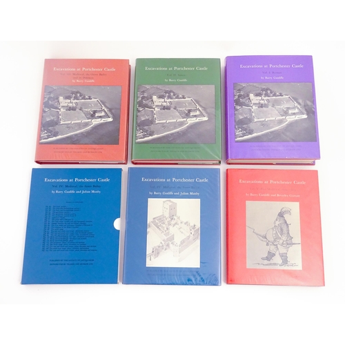 994 - Books: Excavations at Portchester Castle, Volumes 1 - 5, by Barry Cunliffe. Published by The Society... 