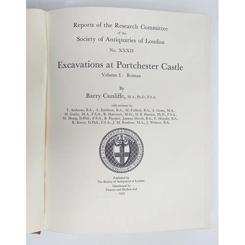 994 - Books: Excavations at Portchester Castle, Volumes 1 - 5, by Barry Cunliffe. Published by The Society... 