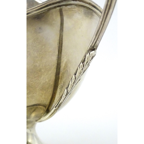 301 - A George III silver sauce boat hallmarked London 1781, maker Hester Bateman. Approx. 6 1/2