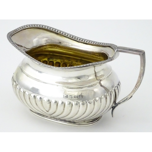 333 - A Victorian silver cream jug hallmarked Sheffield 1898, maker Joseph Rogers & Sons. Approx. 5 1/2