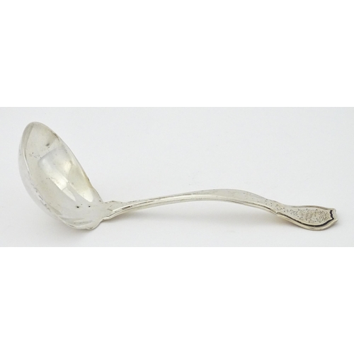 394 - An American sterling silver sauce ladle by R. Wallace & Sons. Approx. 6 3/4