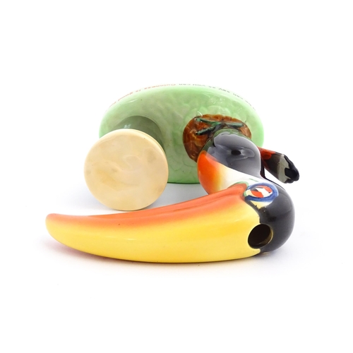 1102 - A 20thC Carlton Ware Guinness advertising Toucan lamp base, titled How Grand to be a Toucan, Just th... 