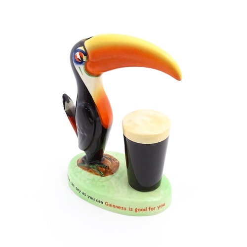 1102 - A 20thC Carlton Ware Guinness advertising Toucan lamp base, titled How Grand to be a Toucan, Just th... 