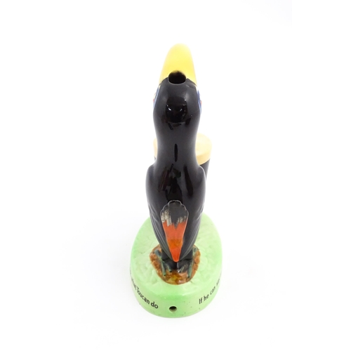 1102 - A 20thC Carlton Ware Guinness advertising Toucan lamp base, titled How Grand to be a Toucan, Just th... 