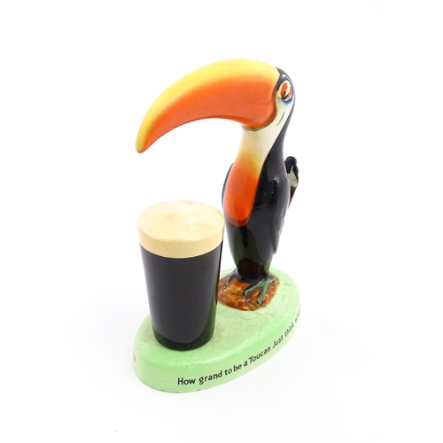 1102 - A 20thC Carlton Ware Guinness advertising Toucan lamp base, titled How Grand to be a Toucan, Just th... 