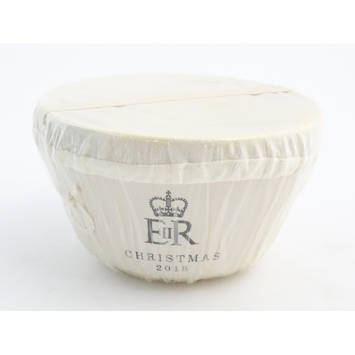 1114 - A boxed Fortnum & Mason traditional Christmas pudding, specially prepared for the Royal Household, C... 