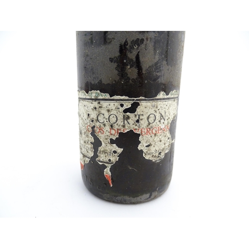 1121 - A vintage 1966 bottle of Moillard-Grivot Corton Clos des Vergennes red wine (approx 75cl), together ... 