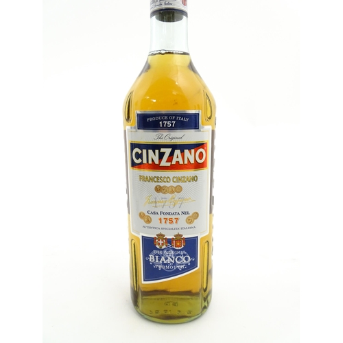 1127 - A 75cl bottle of Pedro Ximenez Triana Bodegas Hidalgo sherry, together with a 75cl bottle of Cinzano... 