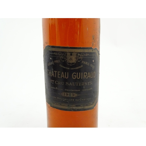 1130 - Five vintage 1969 75cl bottles of Chateau Guiraud 1er Cru Sauternes (5)